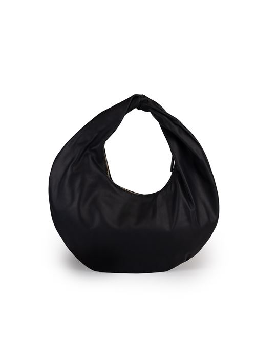 Borsa tote Hobo Puffy in pelle nera Liviana Conti | A4WA12Y69-0